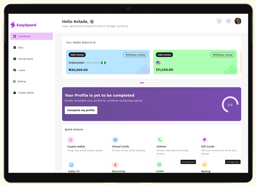 Add money (Crypto Wallet)